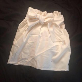 デイライル系リボン付きタイトスカート(ミニスカート)