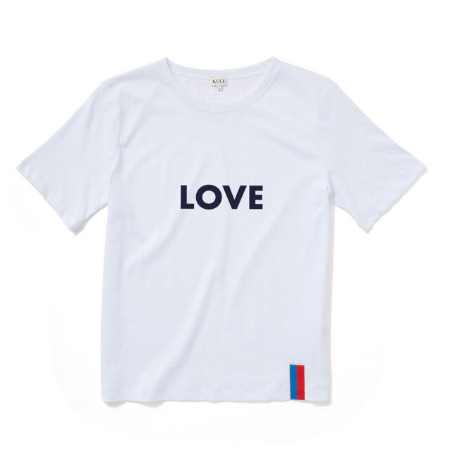 Tシャツ(半袖/袖なし)KULE LOVE Tシャツ【新品】