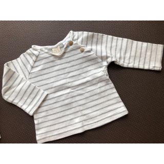 ザラキッズ(ZARA KIDS)のZARA mini❣️ボーダートップス 3-6m(Ｔシャツ)