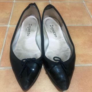 レペット(repetto)のレペットブリジット36黒エナメルバレエシューズ(バレエシューズ)