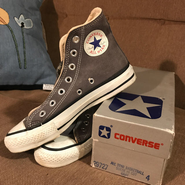 4アウトソール全長約25cm色▶︎ CONVERSE ALL STAR◀︎ 80s USA製 サイズ4