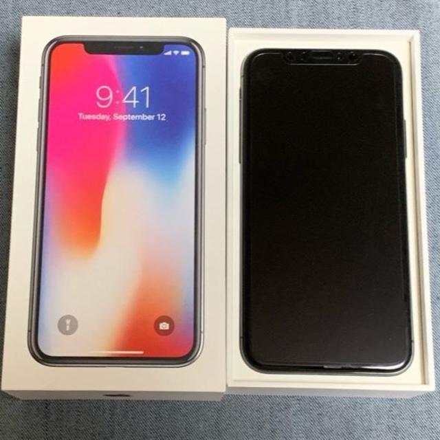 【極美品】docomo iPhone X 256GB MQC12J/A