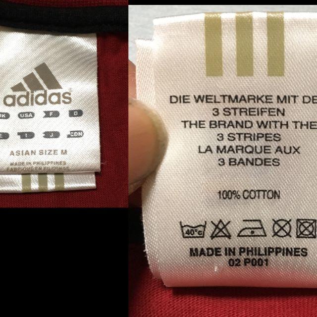 adidas(アディダス)のadidas　Ｔシャツ　レッド　サイズM メンズのトップス(Tシャツ/カットソー(半袖/袖なし))の商品写真