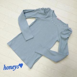 ハニーズ(HONEYS)のhoneys♡袖くしゅカットソー(カットソー(長袖/七分))