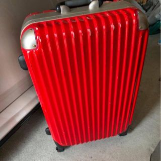 大型 スーツケース キャリーケース レッド 旅行用 中古 (スーツケース/キャリーバッグ)