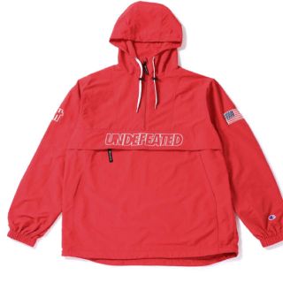 アンディフィーテッド(UNDEFEATED)のアンディフィーテッド アノラック レッド L(パーカー)