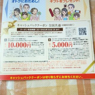 エーユー(au)のau キャッシュバッククーポン 全国共通 (沖縄を除く) 特典付き(その他)