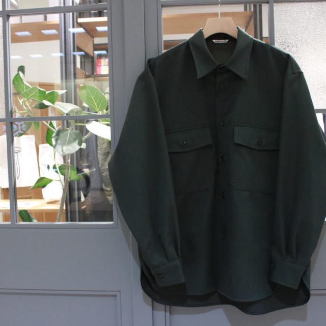 【値下げ交渉】WOOL KID MOHAIR GABARDINE SHIRTS