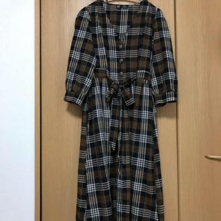 ザラ(ZARA)のちゃん様 ご予約品 ザラ チェックワンピース ZARA(ロングワンピース/マキシワンピース)