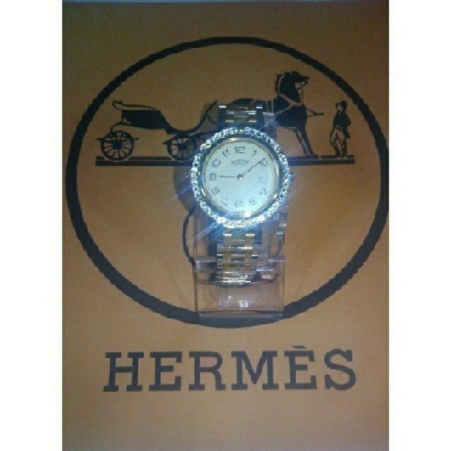 Hermes - HERMES・Clipper・SWAROVSKI・custom　期間限定saleの通販 by 亀虫時計店｜エルメスならラクマ