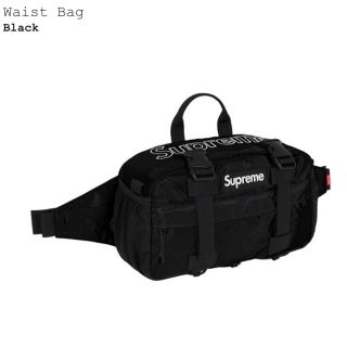 シュプリーム(Supreme)のSupreme シュプリーム waist bag ウエストバッグ 黒(ボディーバッグ)