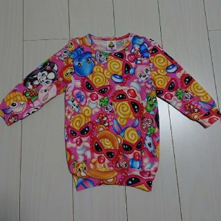 ヒステリックミニ(HYSTERIC MINI)のPOPPETS☆総柄☆トレーナー☆ピンク☆90cm(Tシャツ/カットソー)