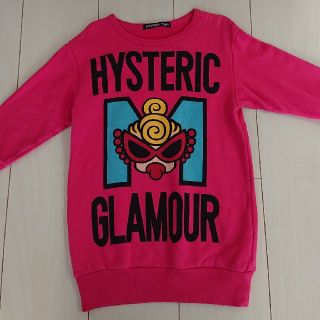 ヒステリックミニ(HYSTERIC MINI)のMロゴトレーナー☆ピンク☆90cm(Tシャツ/カットソー)