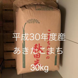 平成30年度産 あきたこまち 30kg 1袋(米/穀物)