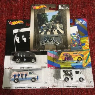 即納 ホットウィール ポップカルチャー ビートルズBEATLES5台セットの ...