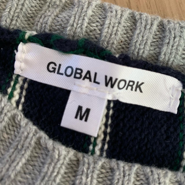 GLOBAL WORK(グローバルワーク)のGLOBAL WORK キッズ ストライプ柄ニット キッズ/ベビー/マタニティのキッズ服男の子用(90cm~)(ニット)の商品写真