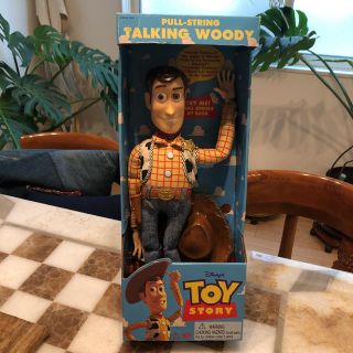 トイストーリー(トイ・ストーリー)の【激レア新品】トイストーリー TOYSTORYトーキングウッディ(1995年)(キャラクターグッズ)