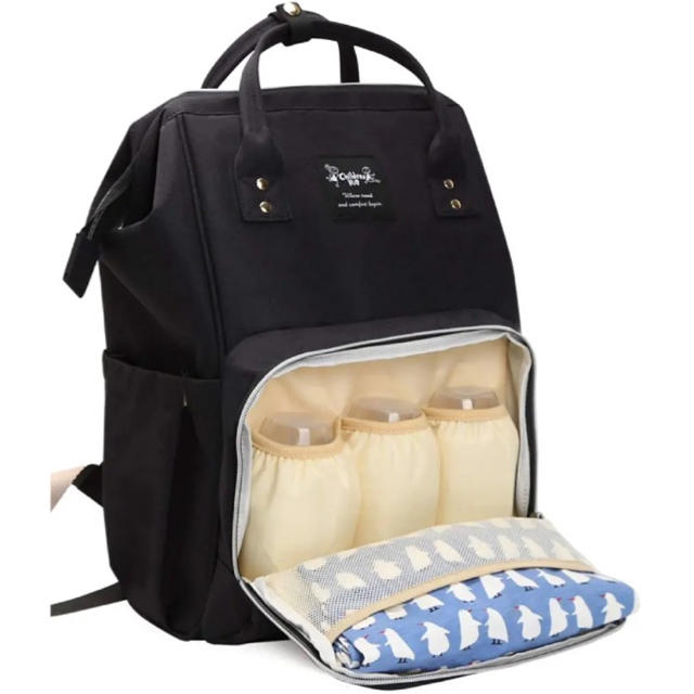 【新品】マザーズリュック  マザーズバッグ ママリュック 人気のブラック レディースのバッグ(リュック/バックパック)の商品写真