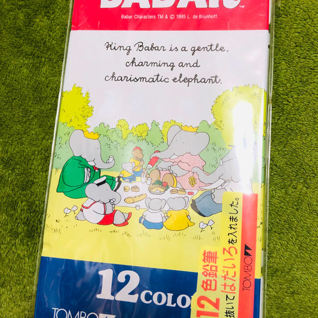 トンボ鉛筆(トンボエンピツ)のBABAR 12色 色鉛筆 エンタメ/ホビーのアート用品(色鉛筆)の商品写真