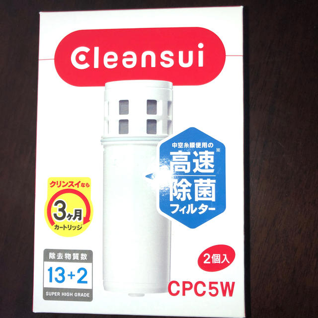 三菱(ミツビシ)のクリンスイ ポット型浄水器用カートリッジ インテリア/住まい/日用品のキッチン/食器(浄水機)の商品写真