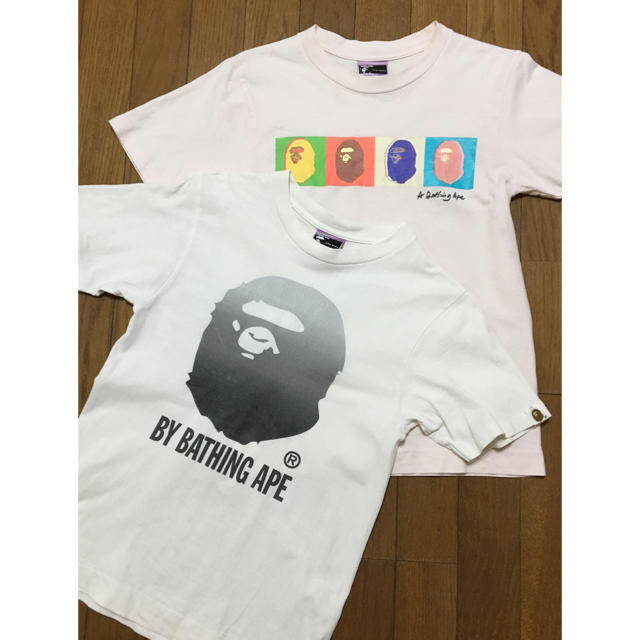 A BATHING APE(アベイシングエイプ)のAPE  Tシャツ  2枚セット  (XTRA SMALL) メンズのトップス(Tシャツ/カットソー(半袖/袖なし))の商品写真