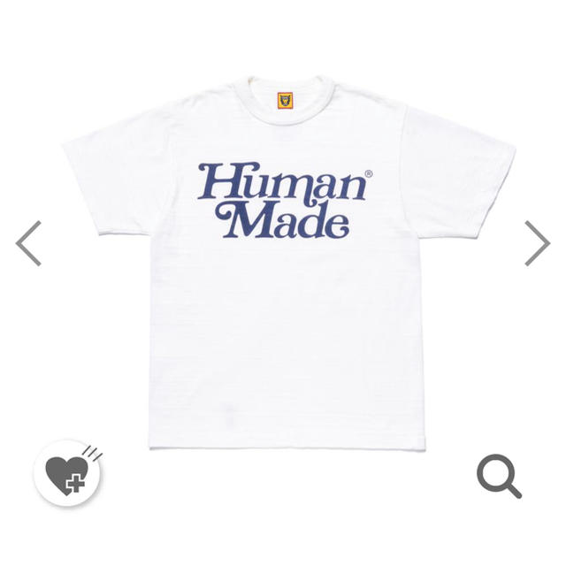 GDC(ジーディーシー)のgirls dont cry human made tシャツ 白 M メンズのトップス(Tシャツ/カットソー(半袖/袖なし))の商品写真