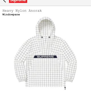 シュプリーム(Supreme)のsupreme Heavy Nylon Anorak windowpane(ナイロンジャケット)