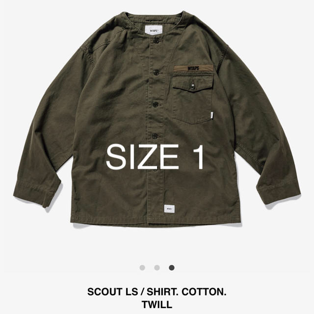 WTAPS SCOUT LS SHIRT COTTON TWILL S OD