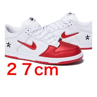 シュプリーム(Supreme)のsupreme nike sb dunk low white 27 ダンク(スニーカー)