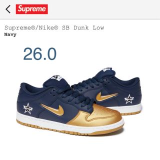 シュプリーム(Supreme)のSupreme Nike SB Dunk Low 26.0(スニーカー)