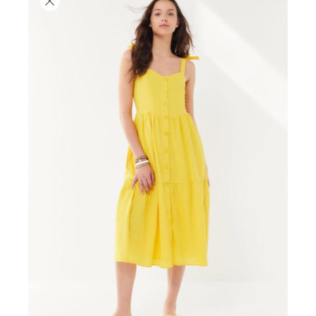 ALEXIA STAM(アリシアスタン)の山中美智子さん着用！Yellow Summer Dress レディースのワンピース(ひざ丈ワンピース)の商品写真