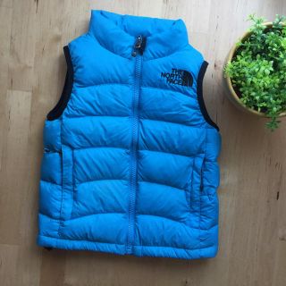 ザノースフェイス(THE NORTH FACE)のノースフェイス キッズ ダウン ベスト 90 ブルー 男の子 ダウンベスト (ジャケット/上着)