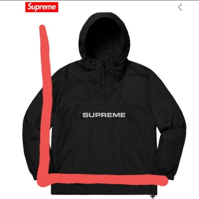 ジャケット/アウターsupreme  Heavy Nylon Anorak L ブラック　ダンク