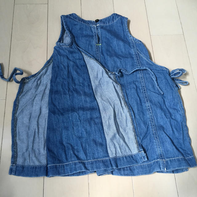 F.O.KIDS(エフオーキッズ)のF.O.KIDS デニムワンピース 95 キッズ/ベビー/マタニティのキッズ服女の子用(90cm~)(ワンピース)の商品写真