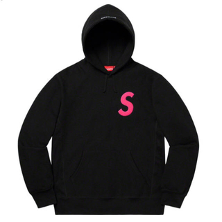 シュプリーム(Supreme)のsupreme S Logo Hooded Sweatshirt Black S(パーカー)