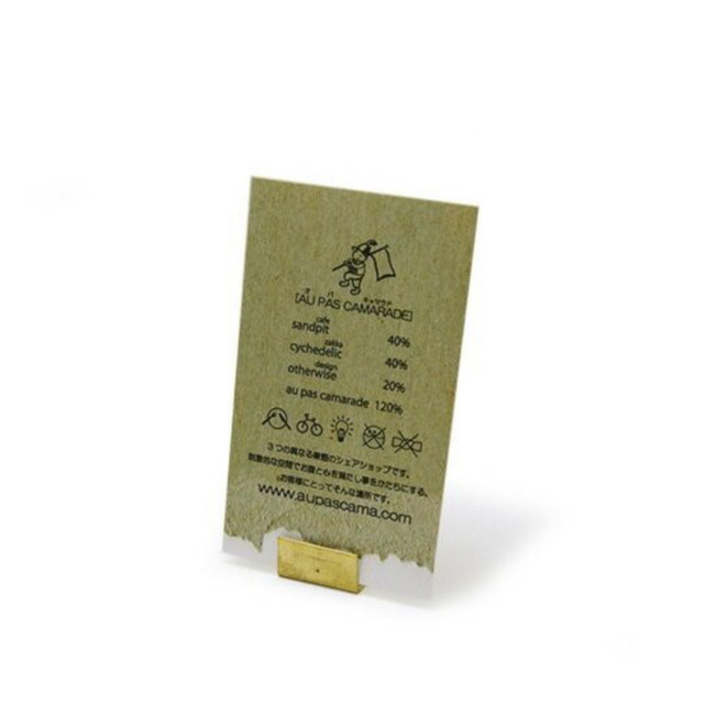 BRASS CARD STAND カードスタンド 真鍮 インテリア/住まい/日用品の文房具(その他)の商品写真