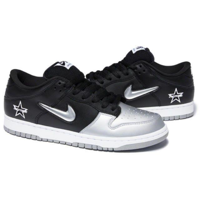 26.5cm supreme nike SB Dunk Low Blackメンズ