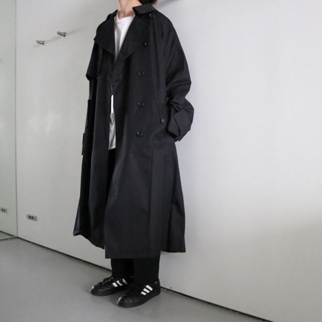 SUNSEA(サンシー)のSTEIN LAY OVERSIZED OVERLAP COAT メンズのジャケット/アウター(トレンチコート)の商品写真