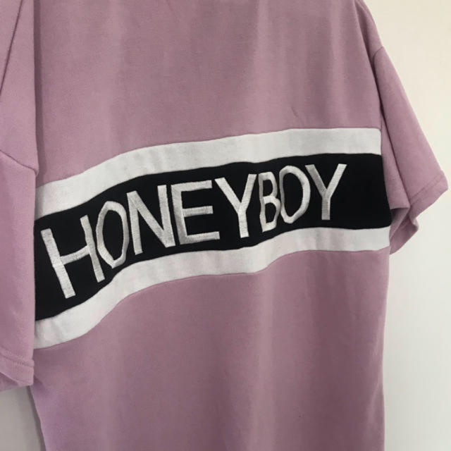 Honey Cinnamon(ハニーシナモン)のhoney   cinnamon  ハニーシナモン ラガー シャツ ピンク レディースのトップス(Tシャツ(半袖/袖なし))の商品写真