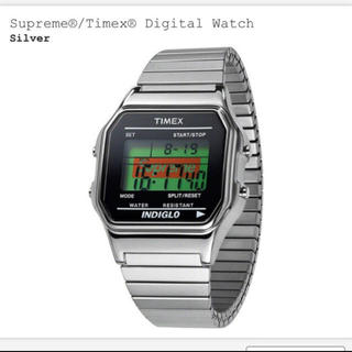 シュプリーム(Supreme)のsupreme  timex digital watch silver(腕時計(デジタル))