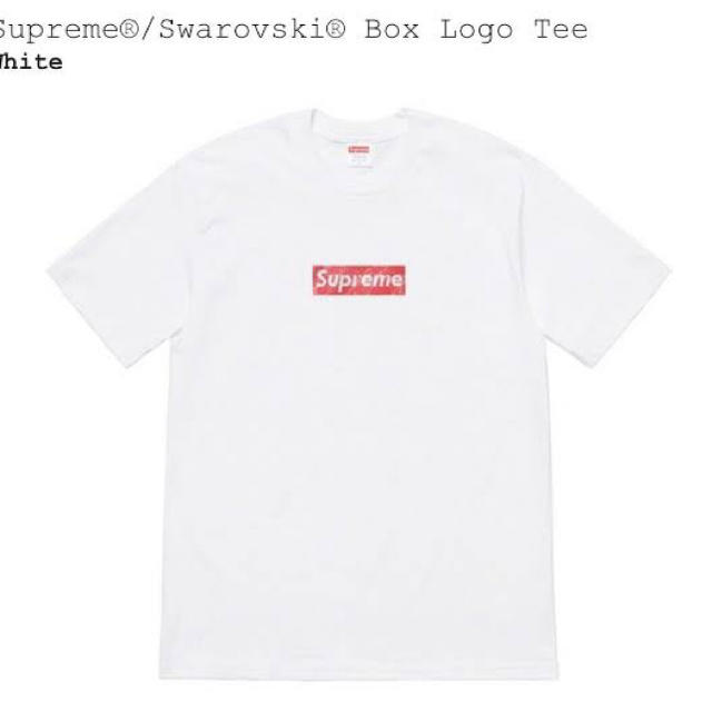 supreme swarovski box logo tee Sサイズ