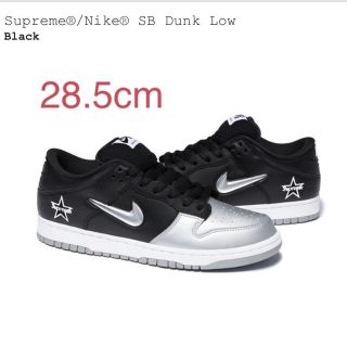 シュプリーム(Supreme)のSupreme/NIKE SB DUNK LOW BLACK NIKE 黒(スニーカー)