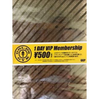 GOLD'S GYM 　ゴールドジム　チケット　1回500円(税別）　優待券(その他)