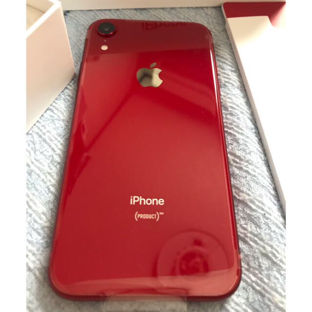 SIMロック解除済み 動作確認のみ au iPhone XR RED 128GB 沸騰ブラドン ...