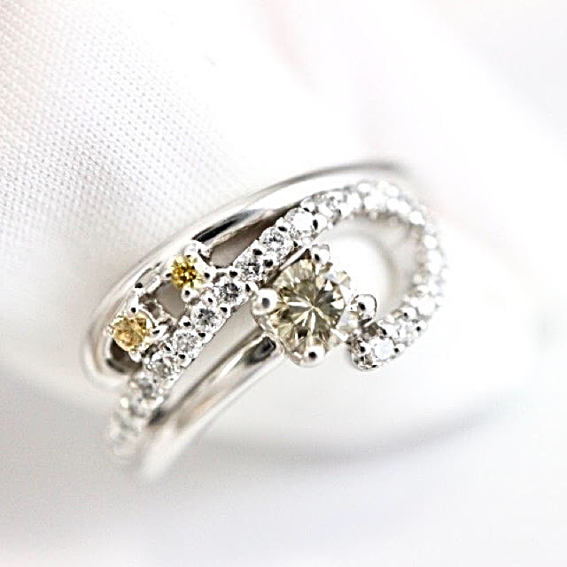 高価値】 K18WG D0.44ct リング ダイヤ リング(指輪) - sanmartinbakery.us