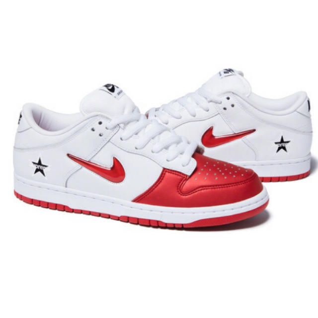 27.5cm Supreme Nike SB Dunk Low White