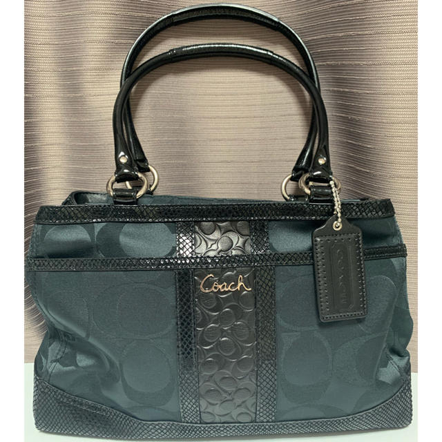 超美品 COACH コーチ レザートートバッグ ショルダーバッグ ボルドー