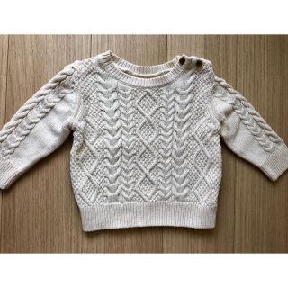 ベビーギャップ(babyGAP)のbabyGAP ざっくり白ニット☆サイズ80(ニット/セーター)