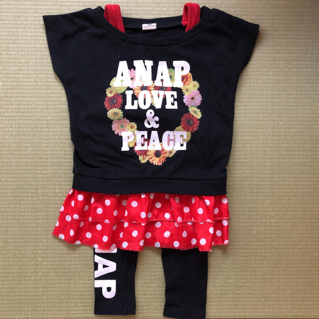 ANAP Kids(アナップキッズ)のANAP 福袋 ４点セット キッズ/ベビー/マタニティのキッズ服女の子用(90cm~)(Tシャツ/カットソー)の商品写真