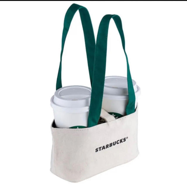 Starbucks Coffee(スターバックスコーヒー)の台湾限定 スターバックス ドリンクホルダー ドリンクバッグ ダブルカップ スタバ レディースのバッグ(エコバッグ)の商品写真